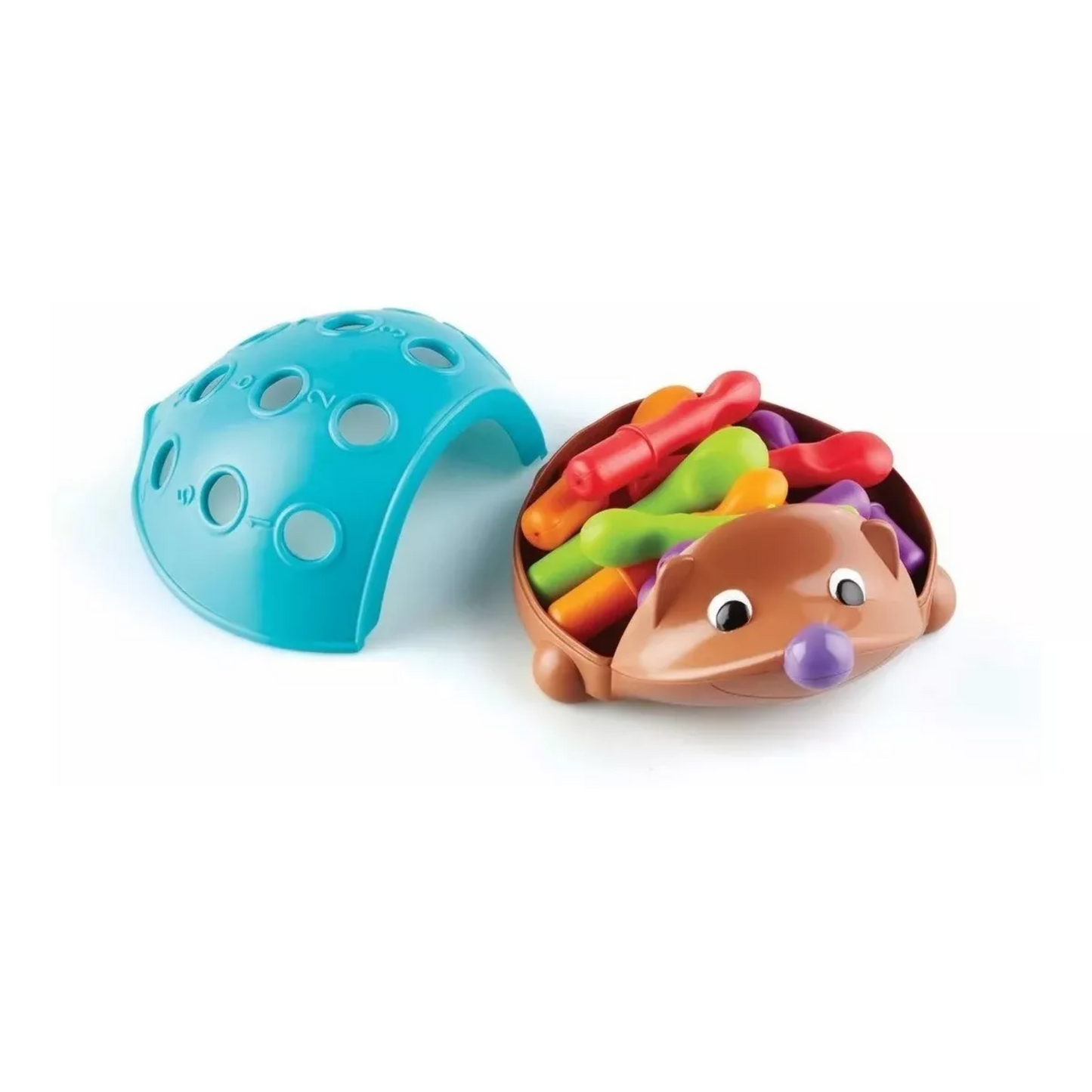 Erizo Montessori de Encaje – Motricidad Fina + 12 Pinchos de Colores | Sprike