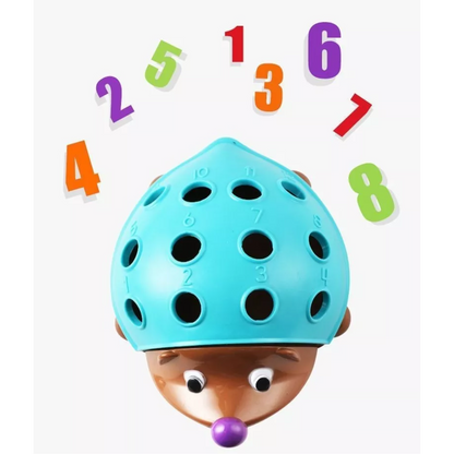 Erizo Montessori de Encaje – Motricidad Fina + 12 Pinchos de Colores | Sprike