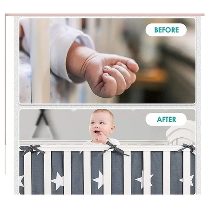 Protector de Cuna Algodón Acolchado – 200 x 30 cm