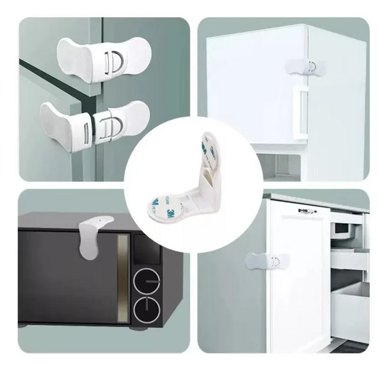 Pack 10 Seguros de Seguridad Infantil – Puertas, Cajones, Muebles y Refrigerador
