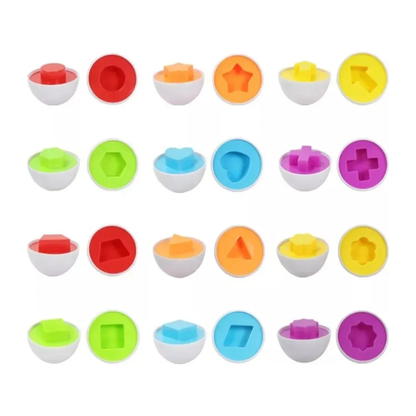 Huevos Montessori de Encaje | Formas y Colores